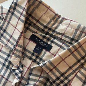 Burberry Plaid Button-Up Shirt